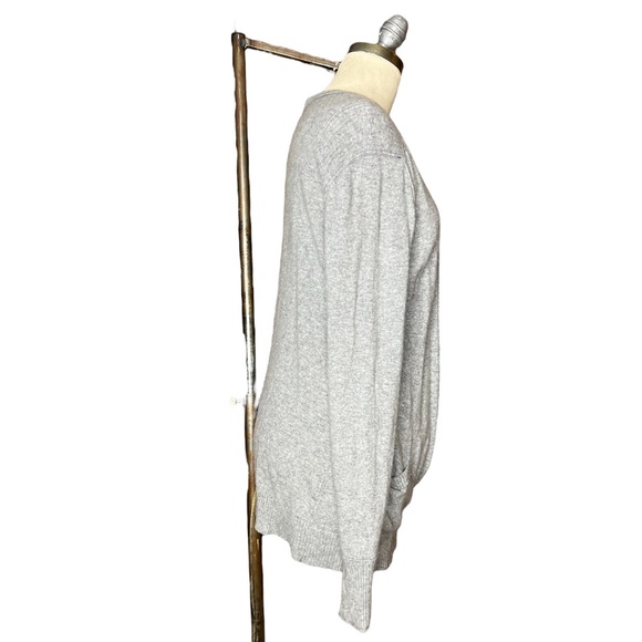 Banana Republic Italian Yarn Cashmere Wool Drape Front Sweater size L - Picture 4 of 16